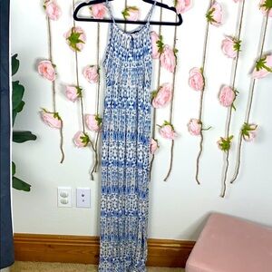 Blue Printed Maxi